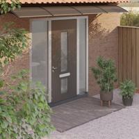 VidaXL Deurluifel 400x100 cm polycarbonaat zwart - thumbnail