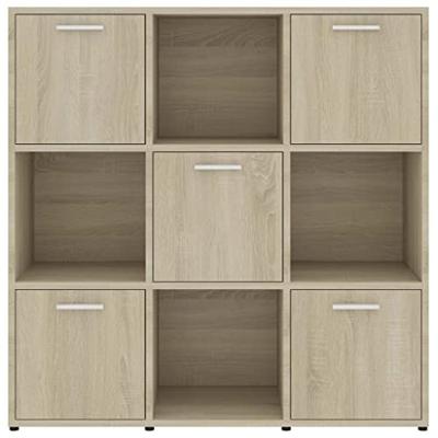 Boekenkast 90x30x90 cm spaanplaat sonoma eikenkleurig