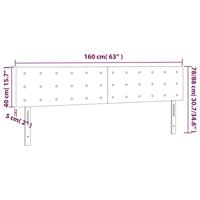 Hoofdborden 2 st 80x5x78/88 cm stof crmekleurig - thumbnail