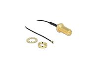 Delock 90478 coax-kabel 0,35 m RP-SMA MHF Zwart - thumbnail