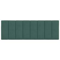 Hoofdbordkussen 120 cm fluweel donkergroen - thumbnail