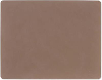 LIND DNA - Dinner Mat Square - Placemat 35x45cm Nupo Truffle