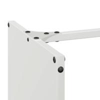 Brandhoutrek 40x30x80 cm koudgewalst staal wit - thumbnail