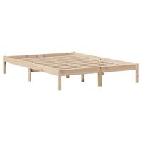Bed met boekenkast zonder matras massief grenenhout 140x190 cm - thumbnail