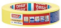 Tesa Precisie afplaktape | glad | geel | lengte 50 m | breedte 25 mm | wiel | 6 stuks - 04334-00001-00 04334-00001-00 - thumbnail