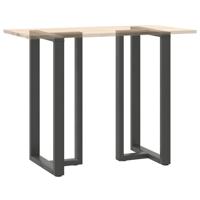 Bartafelpoten 2 st T-vormig 60x35x(110-111) cm staal antraciet - thumbnail