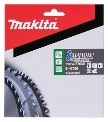 Makita Accessoires Cirkelzaagblad RVS/Staal | Specialized 150x20x1,1 60T 0g - B-47058 B-47058 - thumbnail