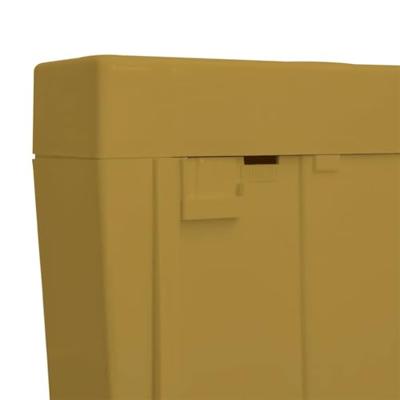 VidaXL Toiletstortbak met watertoevoer onderin 3/6 l currygeel