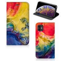 Bookcase Apple iPhone 11 Watercolor Dark - thumbnail