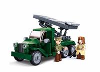 Sluban Army WWII raketwerper bouwstenen set - wit (M38-B0975) - thumbnail