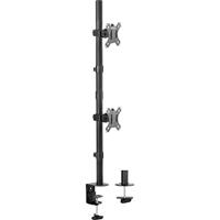 SpeaKa Professional SP-MM-420 Monitorbeugel 2-voudig 33,8 cm (13,3) - 81,3 cm (32) Zwart Kantelbaar en zwenkbaar, Draaibaar, In hoogte verstelbaar - thumbnail