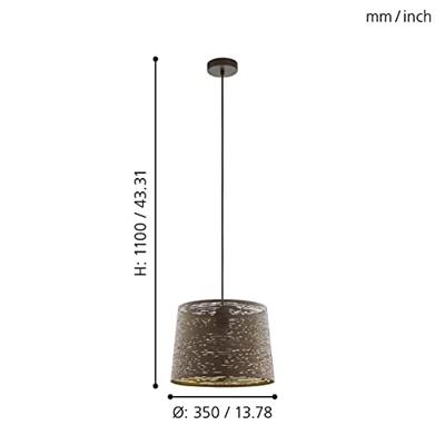 Eglo Mokka hanglampSegezia Ø 35cm - 99439