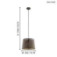 Eglo Mokka hanglampSegezia Ø 35cm - 99439 - thumbnail