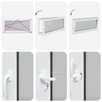 Kelderraam RISOR 120x60 cm draaikiep-draai DIN rechts wit - thumbnail