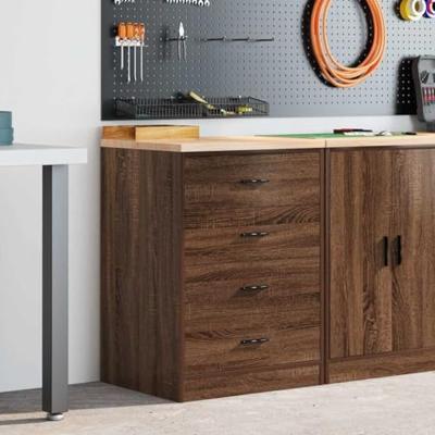VidaXL Garagekast 60x51x85 cm massief grenenhout bruin eikenkleurig VidaXL Garagekast 60x51x85 cm massief grenenhout bruin eikenkleurig