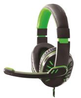 Esperanza EGH330G Koptelefoon met microfoon Hoofdband Zwart, Groen - thumbnail