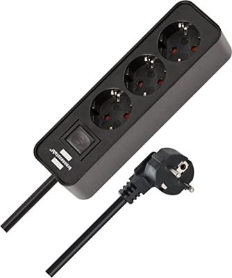 Brennenstuhl Ecolor stekkerdoos 3-voudig zwart 1,5m H05VV-F 3G1,5 - 1153230000 Brennenstuhl Ecolor stekkerdoos 3-voudig zwart 1,5m H05VV-F 3G1,5 - 1153230000