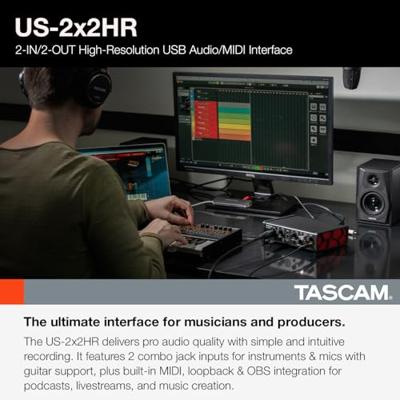 Tascam US-2x2HR USB Audio interface Tascam US-2x2HR USB Audio interface