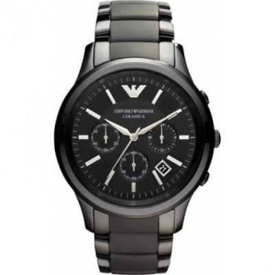 Emporio Armani Renato Ceramica AR1452 Heren Horloge 43mm 5 ATM Emporio Armani Renato Ceramica AR1452 Heren Horloge 43mm 5 ATM