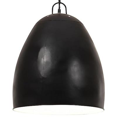 VidaXL Hanglamp industrieel rond 25 w e27 42 cm zwart