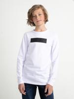 Petrol Industries Jongens Petrol Block T-Shirt Lange Mouwen Bright Wit - 128 - thumbnail