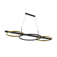 Stars of Light Hanglamp met ringenLanacera zwart met goud - 390087 - thumbnail