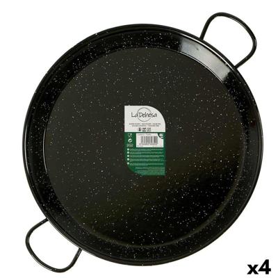 Pan La Dehesa Zwart Geëmailleerd Staal Ø 46 cm 59 x 6 x 46 cm (4 Stuks)