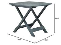 Campingtafel Inklapbaar - Wit - thumbnail