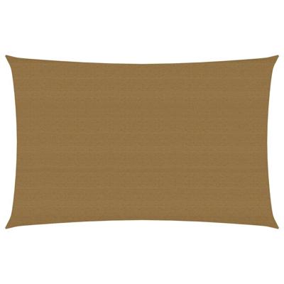 VidaXL Zonnezeil 160 g/m² 3x5 m hdpe taupe