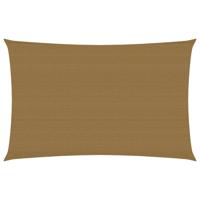 VidaXL Zonnezeil 160 g/m² 3x5 m hdpe taupe - thumbnail