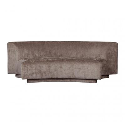 WOOOD 2-zits Bank 'Popular' Modulair, Chenille, kleur Taupe