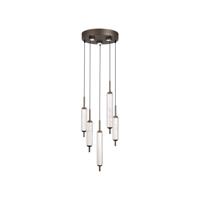Searchlight Unieke hanglampCattail 5-lichts bubbel glas - 76210-5CL - thumbnail