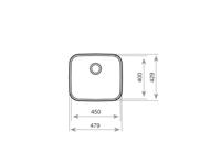 Wastafel met Eén Spoelbak Teka tekaway - thumbnail