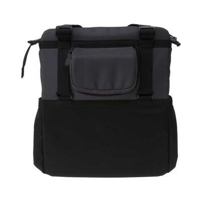 BASIL shopper xl - sportieve en trendy fietstas voor boodschappen en strand, zwart/antraciet, 20l - thumbnail