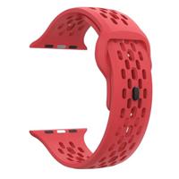 By Qubix - Ultimate Sport Edition bandje - Rood - Compatible met Apple Watch 44mm / 45mm / 46mm / 49mm - Compatible Apple watch bandjes - thumbnail