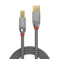 Lindy 0,5 m USB 2.0 printerkabel, USB-A naar USB-B-kabel, scanner/printerkabel voor HP, Canon, Dell, Epson, Brother, Cromo Line - thumbnail