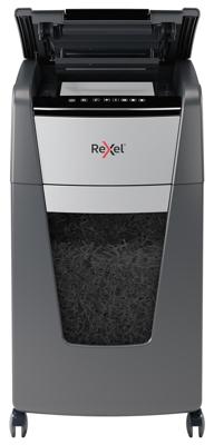 Rexel Optimum AutoFeed+ 225X Papierversnipperaar 225 vellen Micro cut 4 x 25 mm P-4 60 l Ook geschikt voor Paperclips, Nietjes, Creditcards