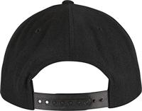 Flexfit FX5789M YP Classics 5-Panel Premium Curved Visor Snapback Cap - Black - One Size - thumbnail
