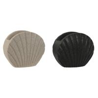 Glas Home ESPRIT Grijs Crème Hars 12 X 6 X 10,5 cm (2 Stuks) - thumbnail