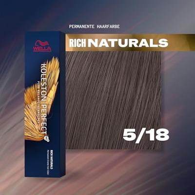 Wella Professionals Koleston Perfect Me+ Permanent Creme Colour 5/18 Light Brown Ash Pearl 60ml