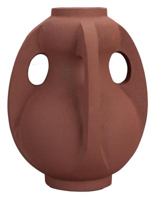 Dutchbone Vaas 'Thiago' 30cm hoog, kleur Terra