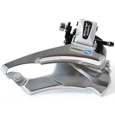 SHIMANO Voorderailleur 3 x 7/8-speed altus fd-m313 down swing/dual pull - met hoge klem - 42-48t (66-69°) - zwart/zilver - thumbnail