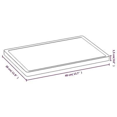 Snijplank 40x30x1,5 cm bamboe - thumbnail