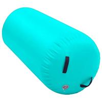 VidaXL Gymnastiekrol met pomp opblaasbaar 120x75 cm pvc groen - thumbnail