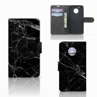 Motorola Moto G5 Bookcase Marmer Zwart - Origineel Cadeau Vader - thumbnail