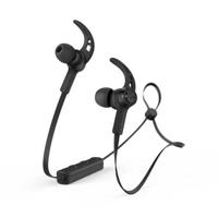 Hama Freedom Run Draadloze hoofdtelefoon, bluetooth in-ear hoofdtelefoon, oorbeugel met microfoon, 6 uur batterijduur, ideaal voor sport, hardlopen, fietsen, fitnessstudio, spraakbesturing, zwart - thumbnail