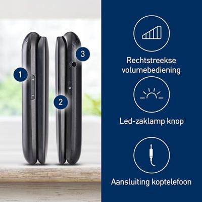 Panasonic KX-TU550EXB Mobiele telefoon Zwart - thumbnail