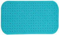 MSV Douche|bad anti-slip mat badkamer - rubber - turquoise - 36 x 65 c - thumbnail