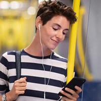 AQL: Club in-ear incl. microfoon - Wit - thumbnail