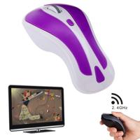 PR-01 6D Gyroscope Fly Air Mouse 2.4G USB Receiver 1600 DPI Wireless Optical Mouse for Computer PC Android Smart TV Box (Purple + White) - thumbnail